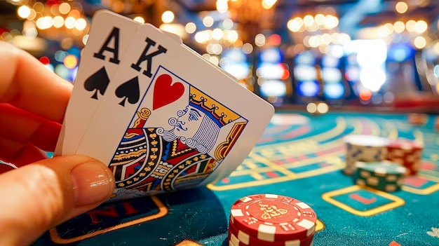 Live Teen Patti dealer with multiple camera angles in studio
